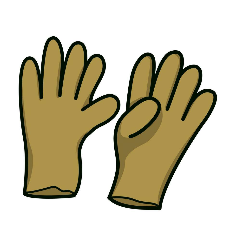 guantes vector illustration