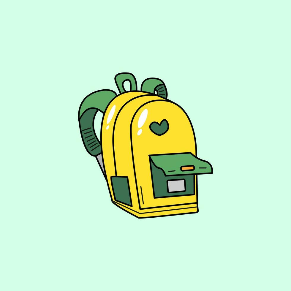 School bag vector illustration