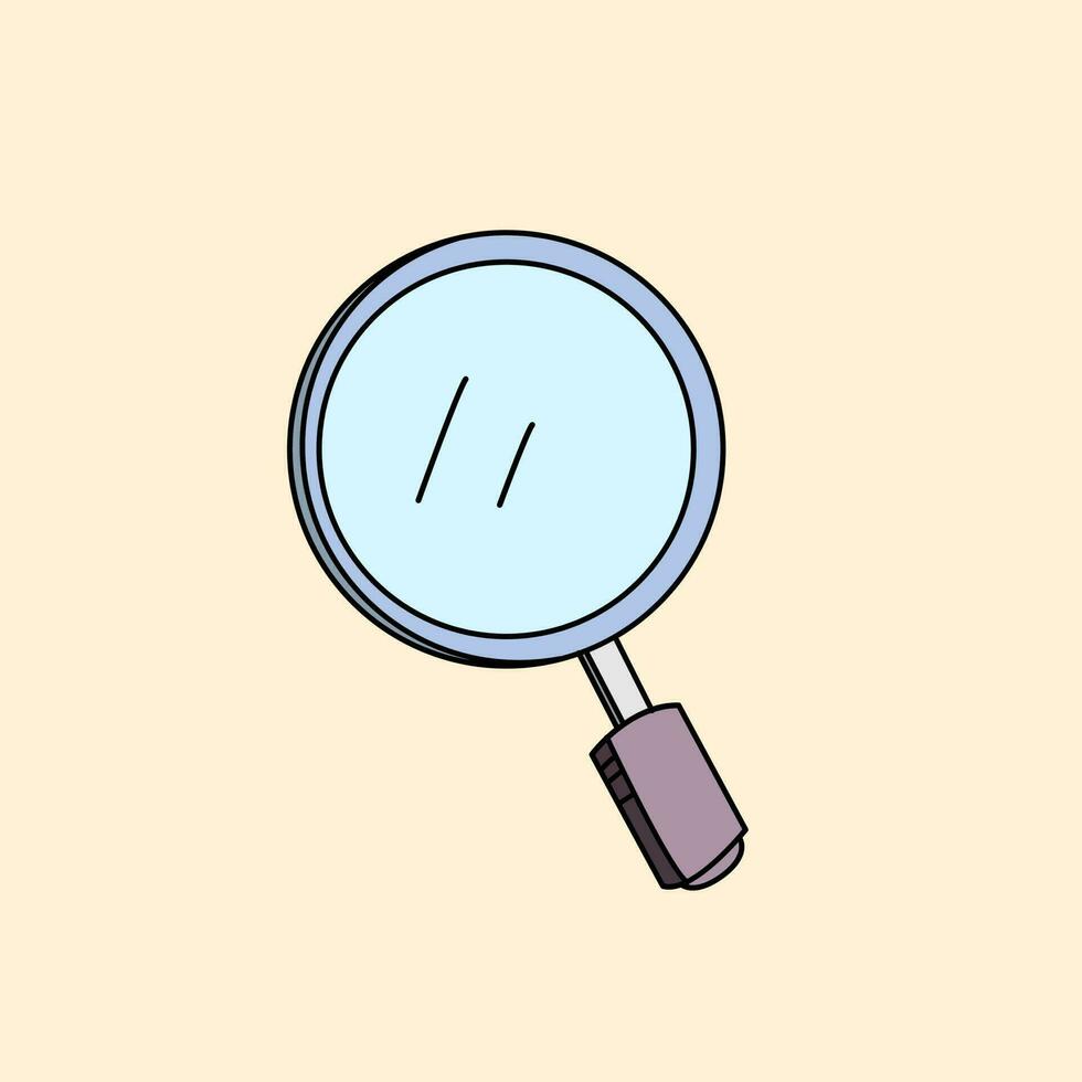Magnifying glass vector illustration
