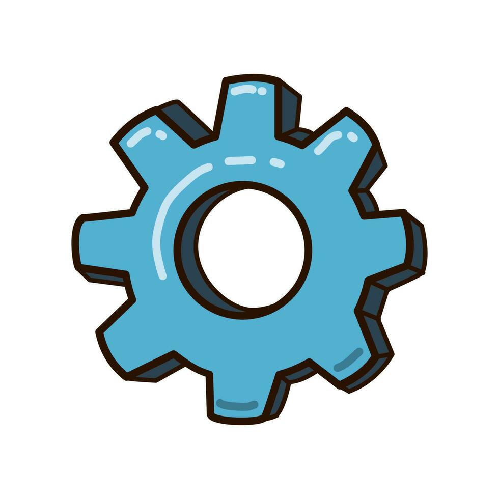 Gear setting vector illustration