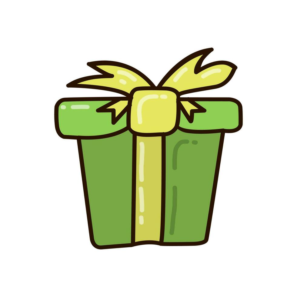 Ilustración de vector de caja de regalo