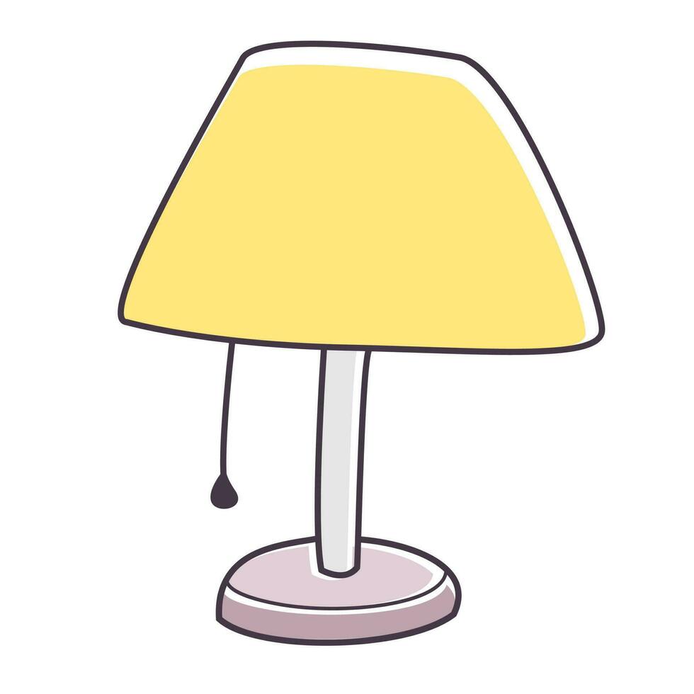ilustración de vector de lámpara de noche