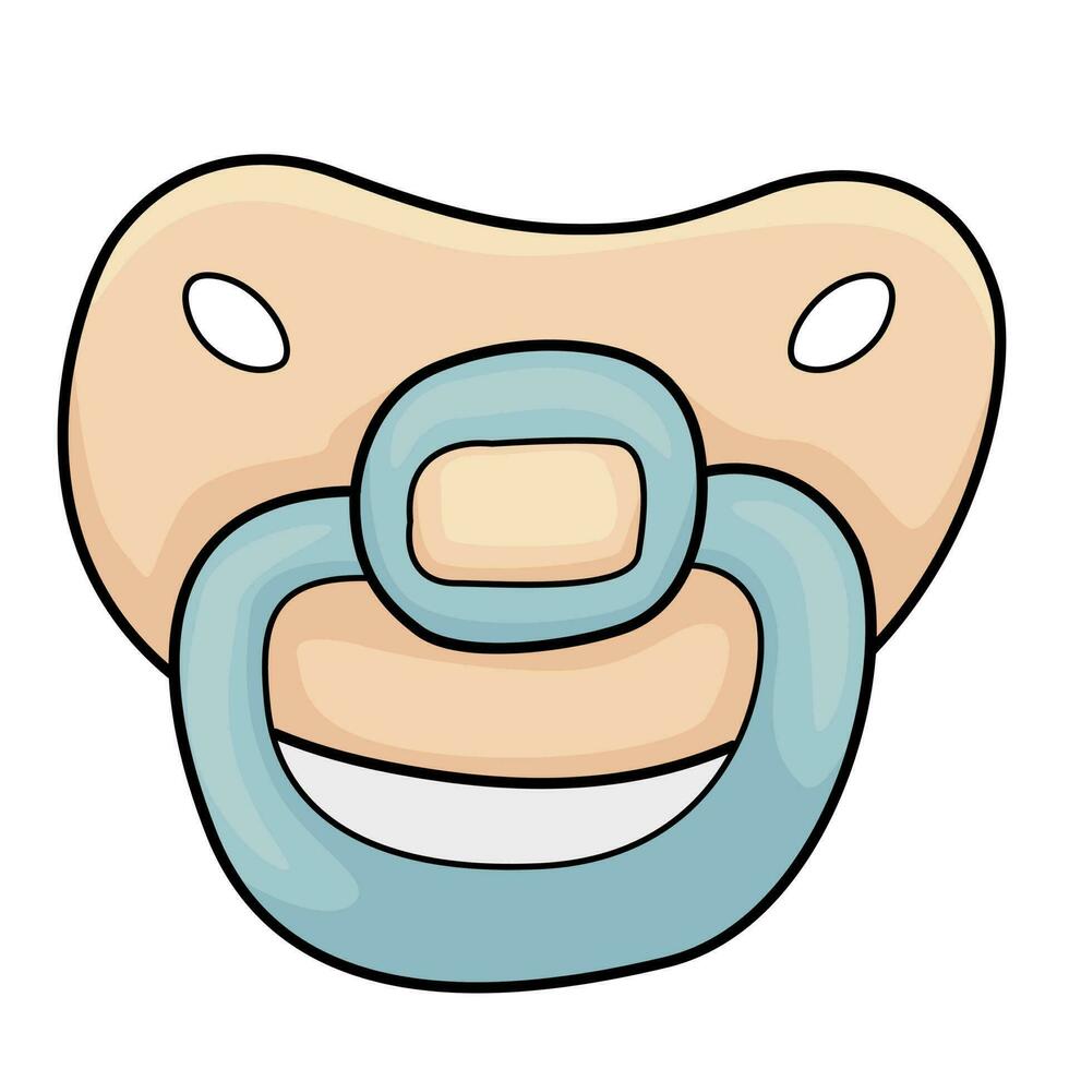 Baby pacifier vector illustration