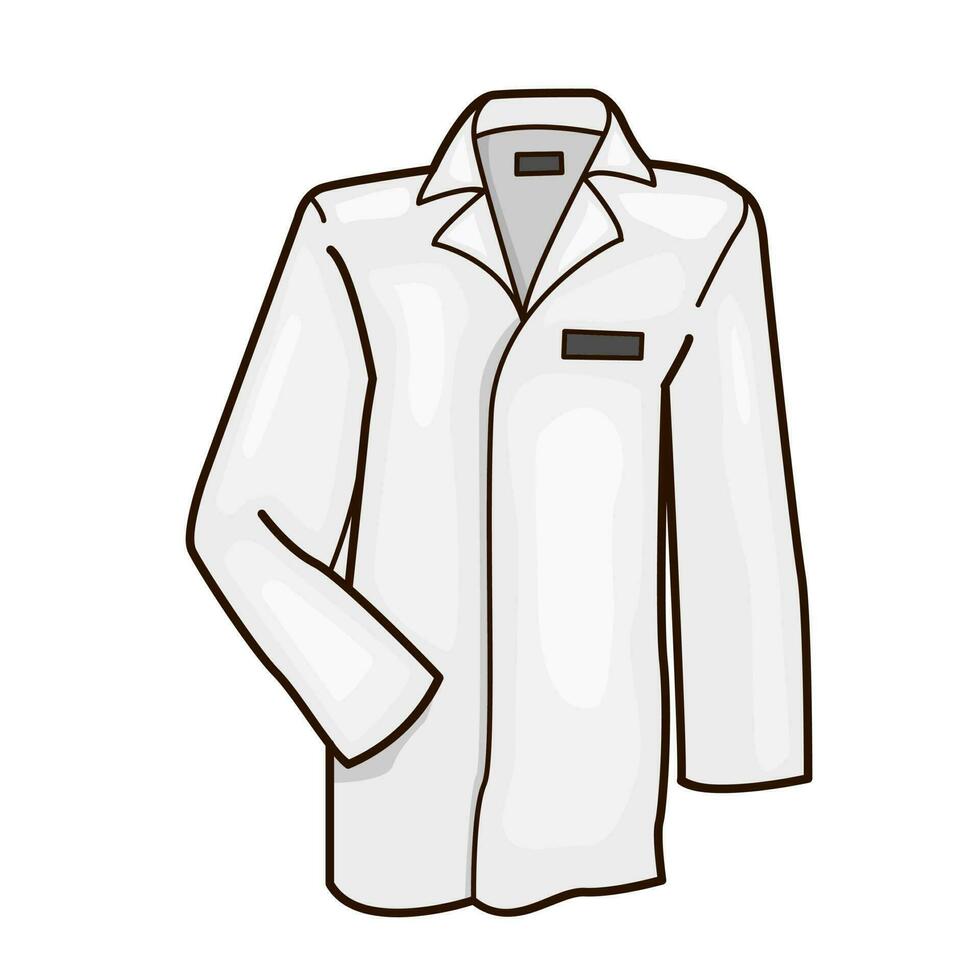 Lab coat vector illustration