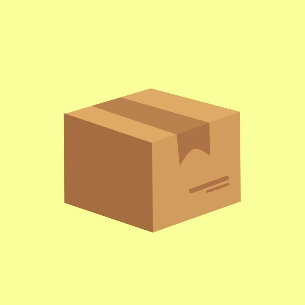 caja de cartón vectorial para envolver productos vector