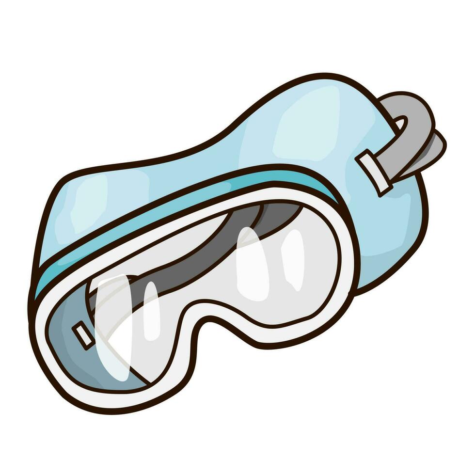 Swimming goggles vector illustration