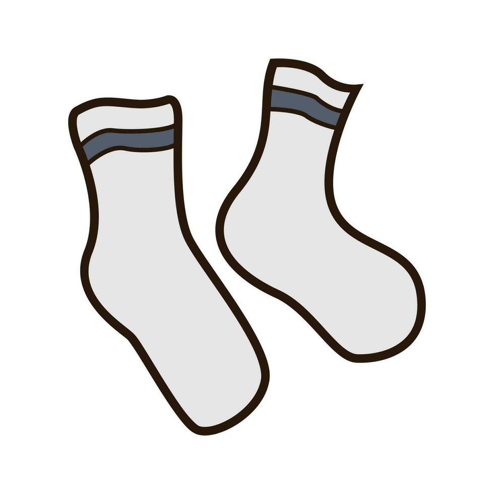 Vector illustration of socks. men's accessories