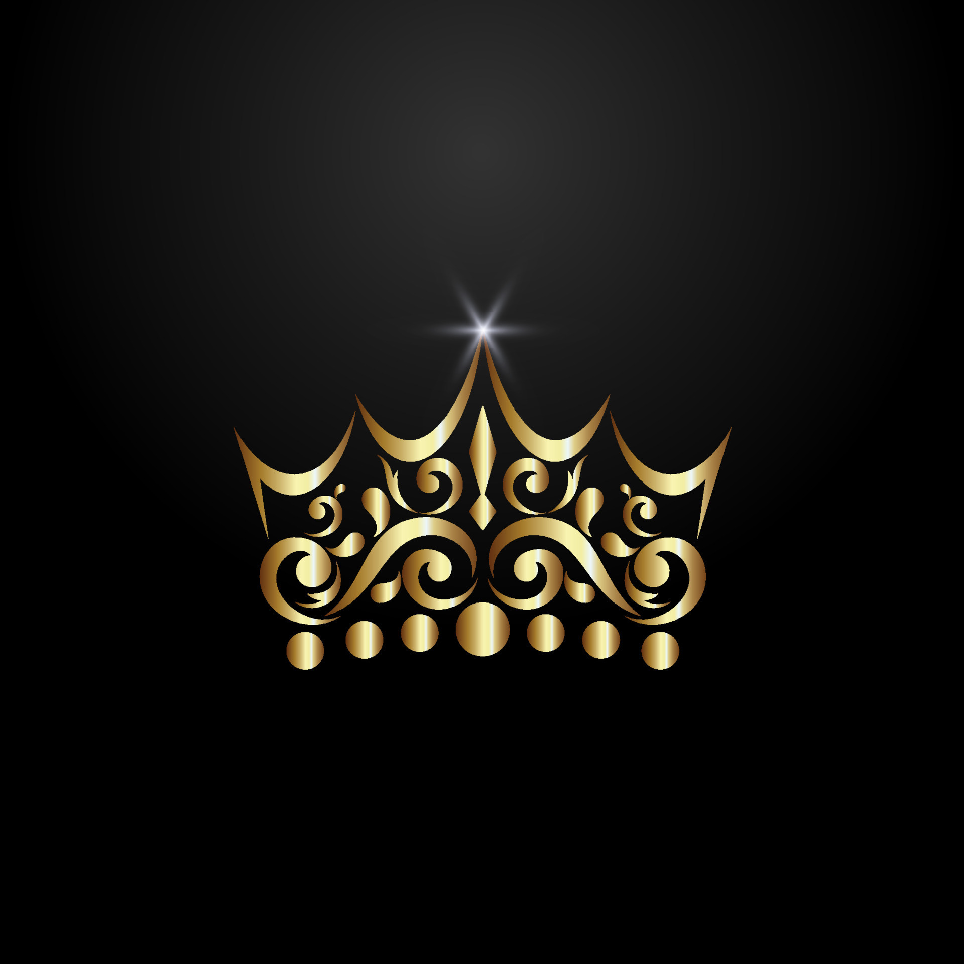 Luxury crown logo. Modern luxury logo. Royal logo vector illustration