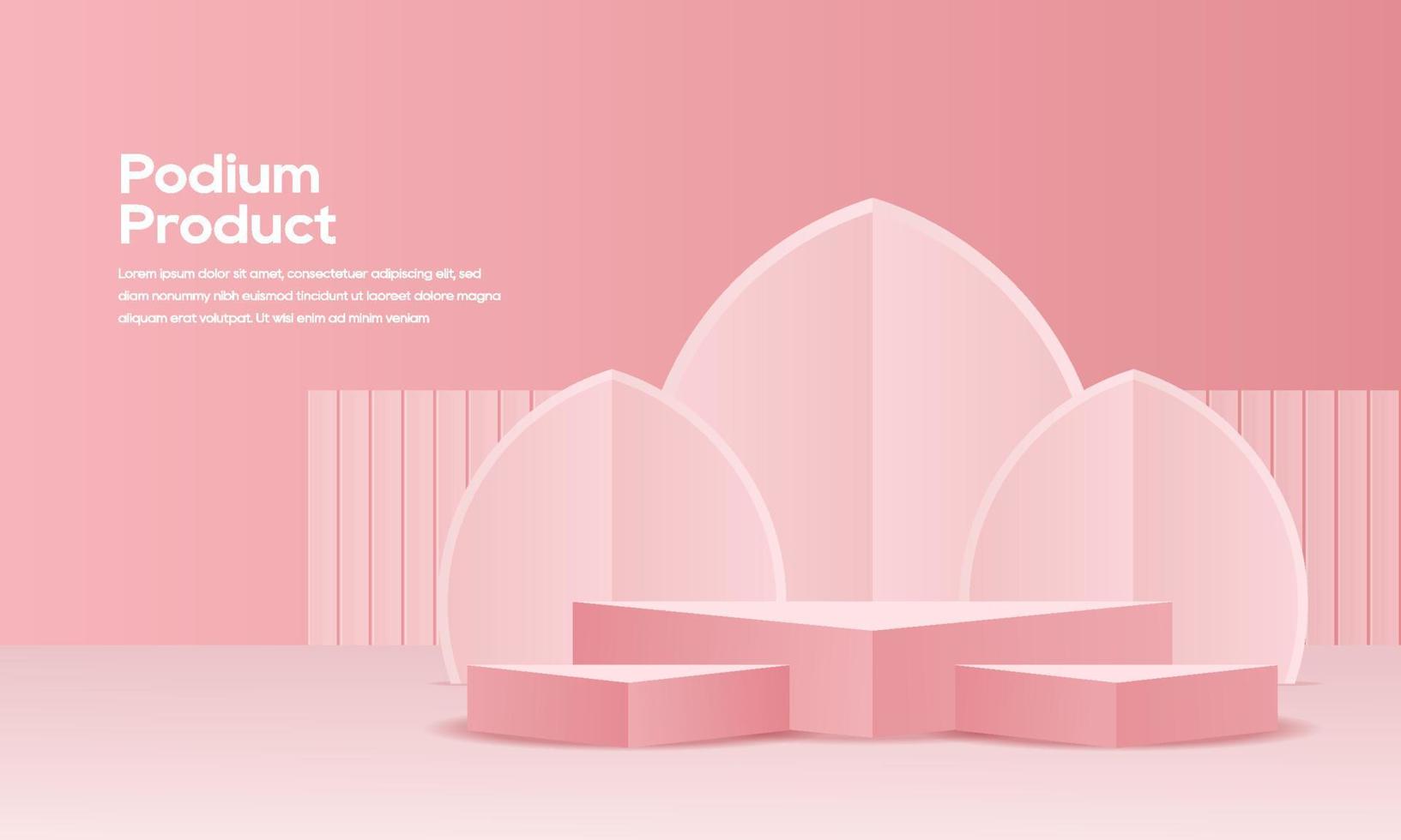 podium product background vector