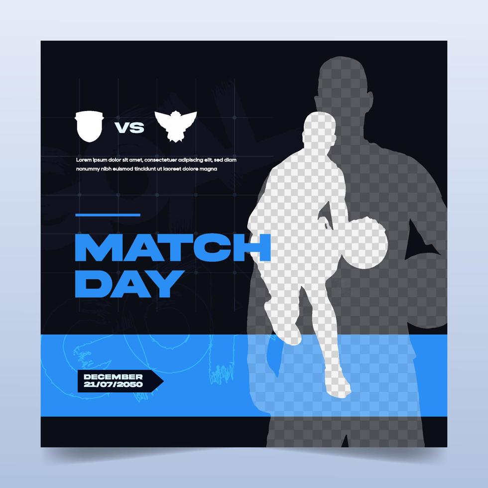 Sports event flyer banner template vector
