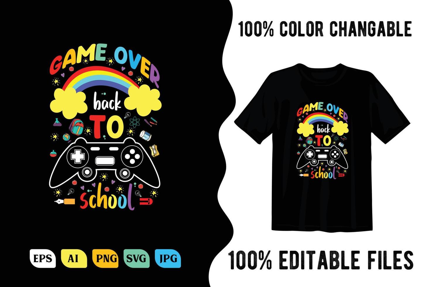 Back to school t shirt design vector