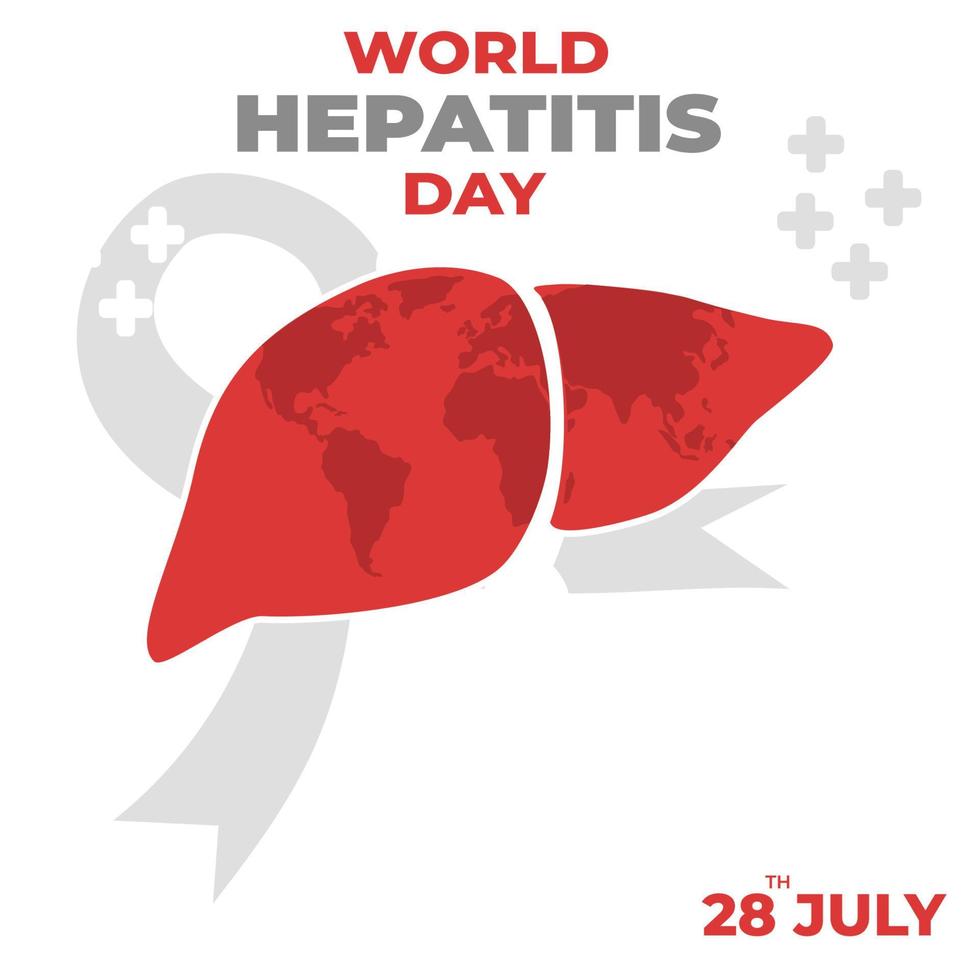 World of hepatitis day illustration vector