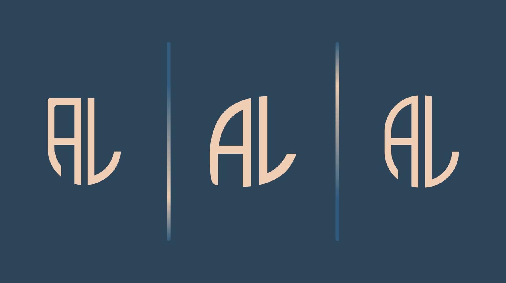 Paquete de diseños creativos de letras iniciales al logotipo. vector