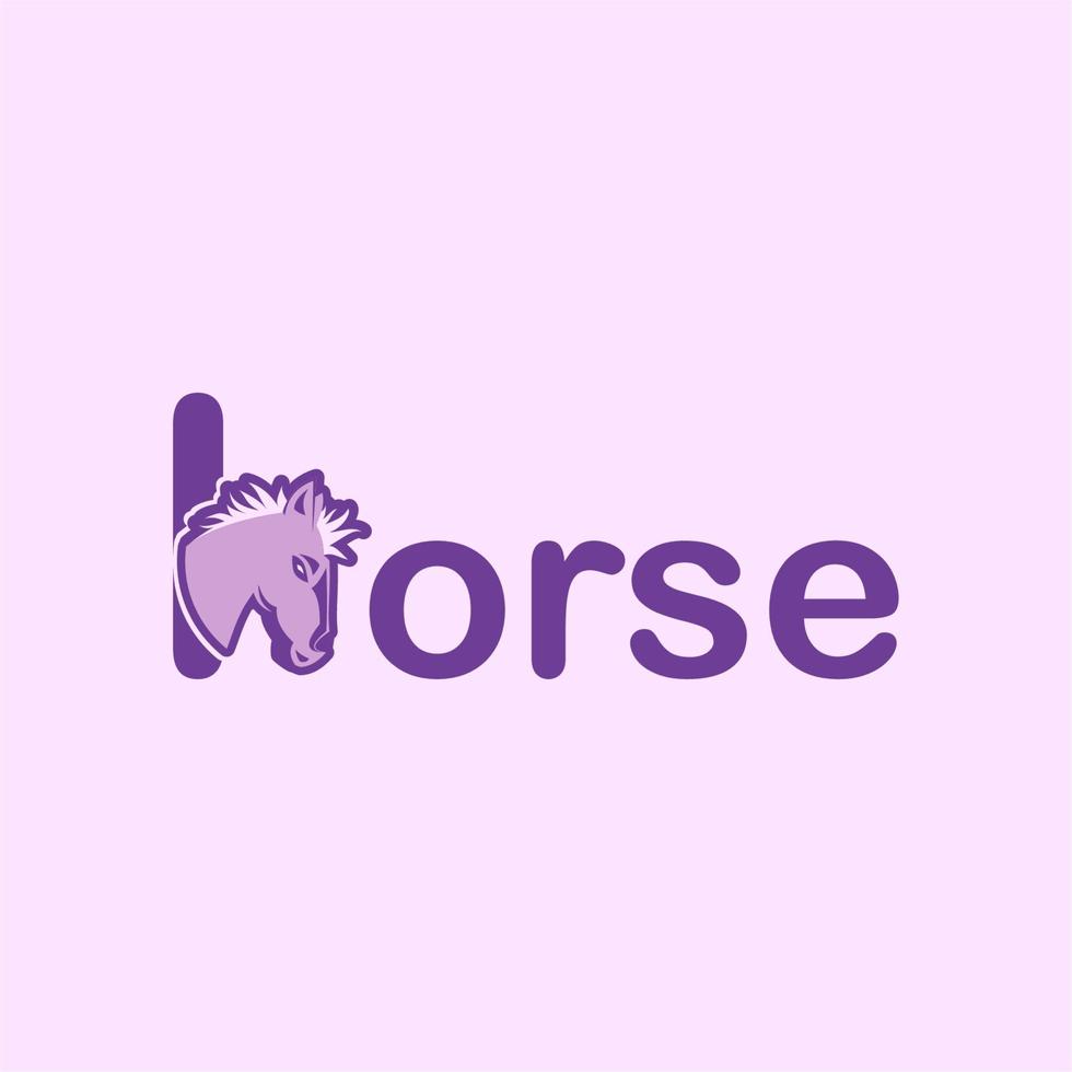 Horse logo design premium vector