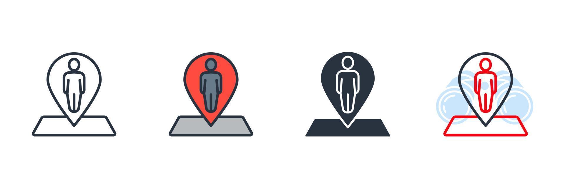 placeholder icon logo vector illustration. Navigation symbol template for graphic and web design collection