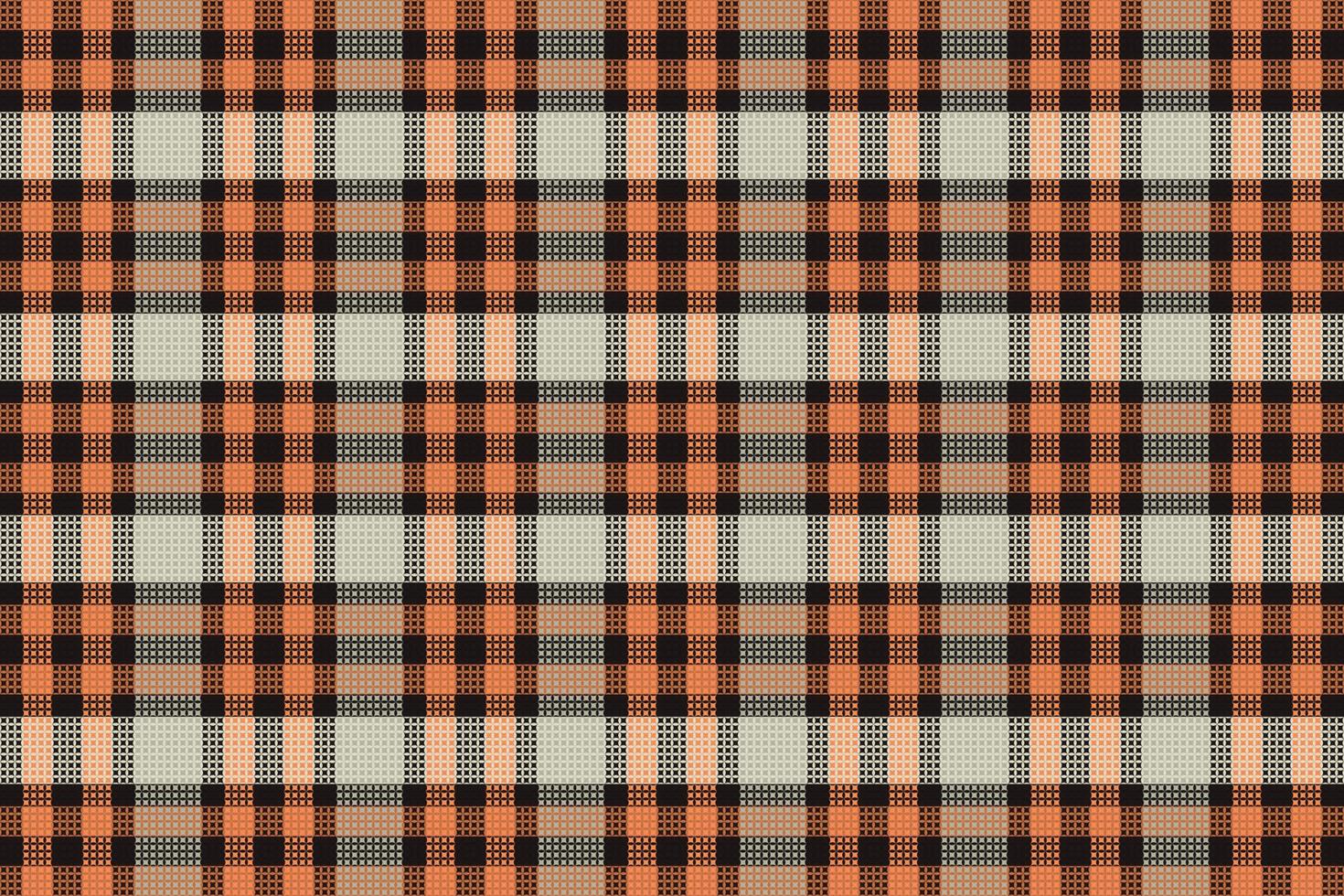 Tartan plaid pattern with texture and coffee color. vector