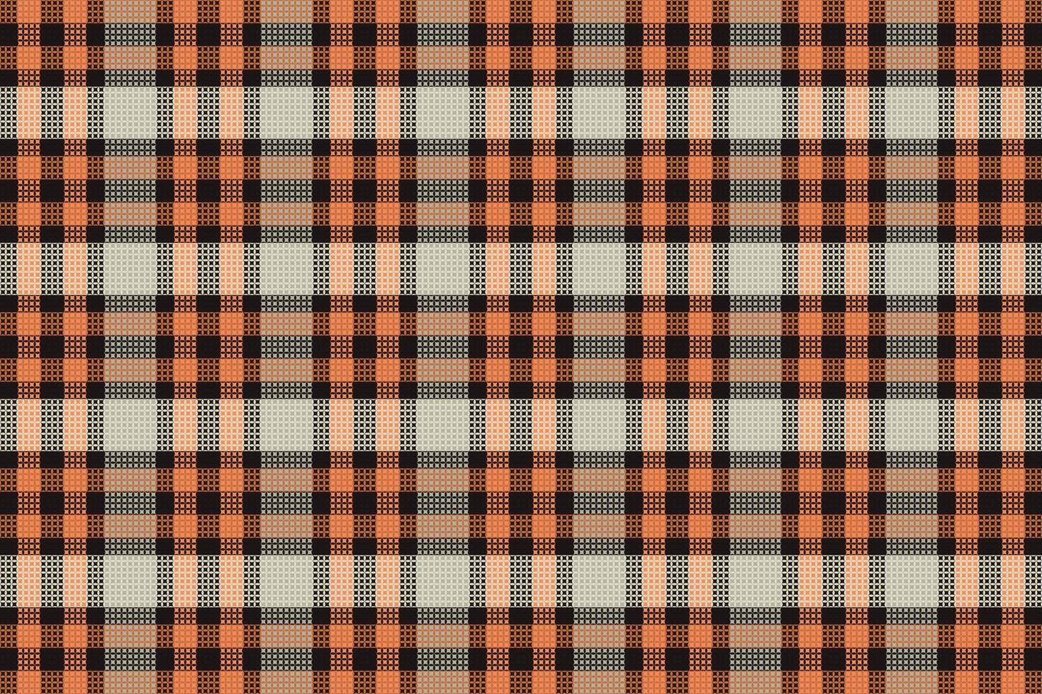 Tartan plaid pattern with texture and coffee color. vector