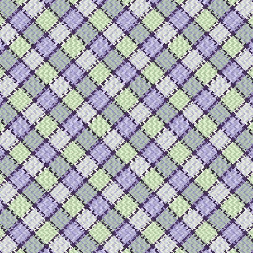 Tartan plaid pattern with texture and retro color. vector