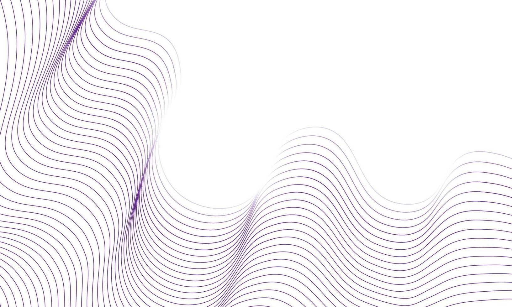 Abstract simple purple wavy lines. vector