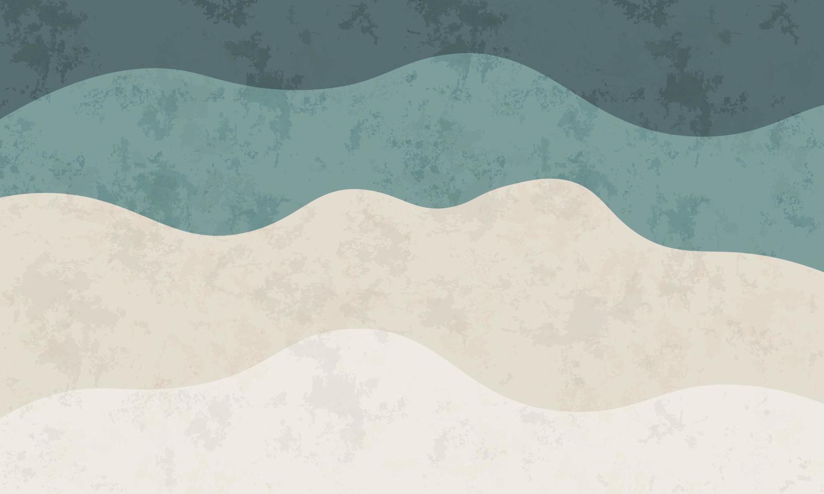 Minimalist curve shape with grunge texture. vector