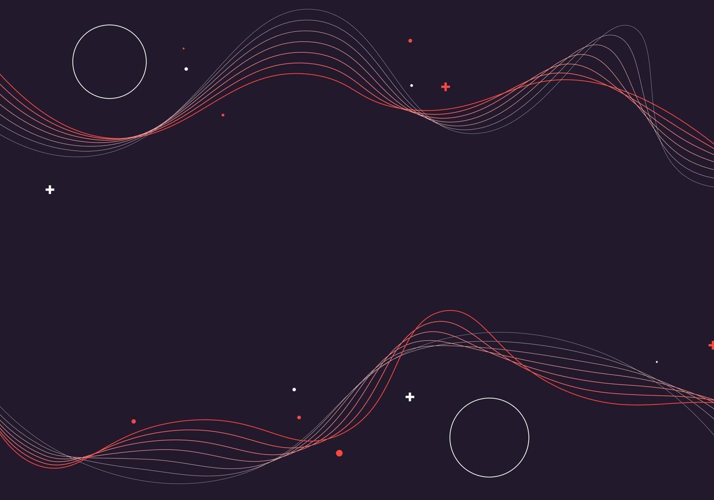 Abstract simple lines and dot circles background. Vector. vector