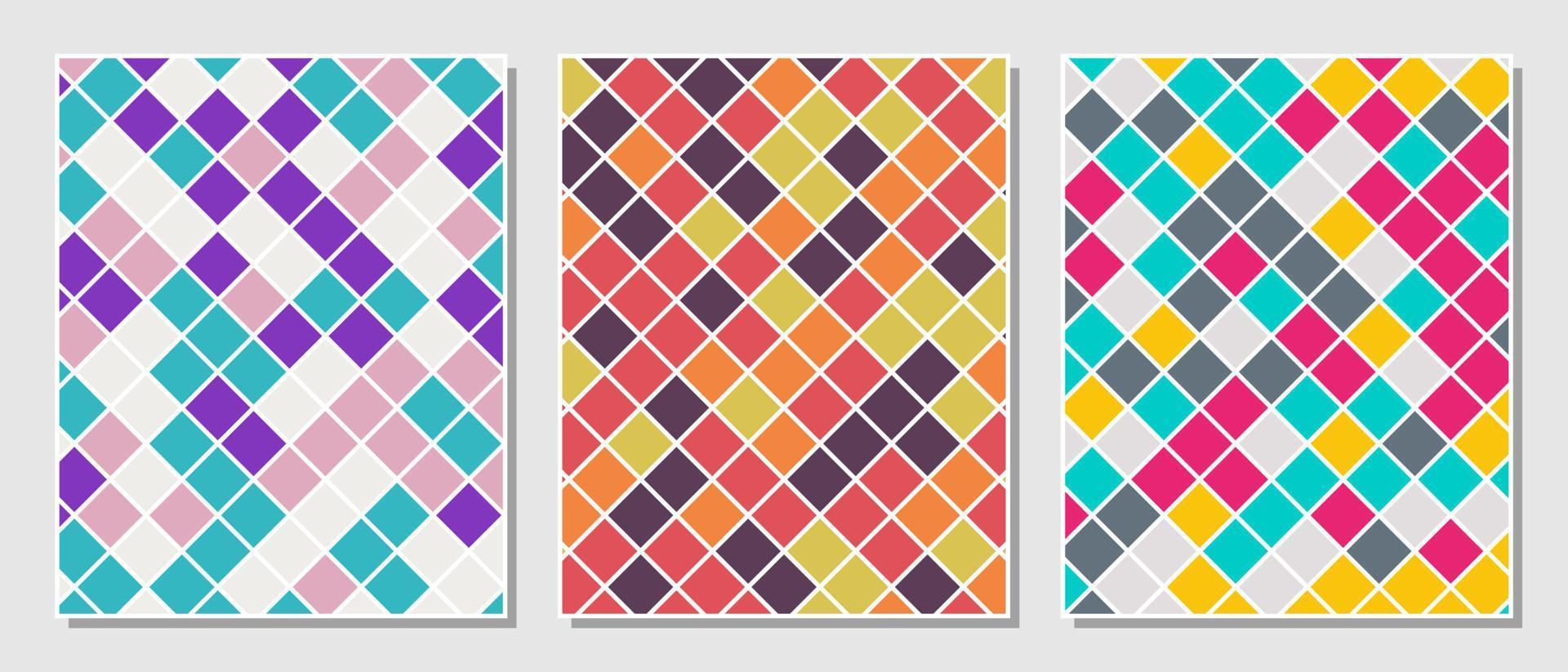 Abstract simple set colorful rectangles pattern background. 9653750 ...