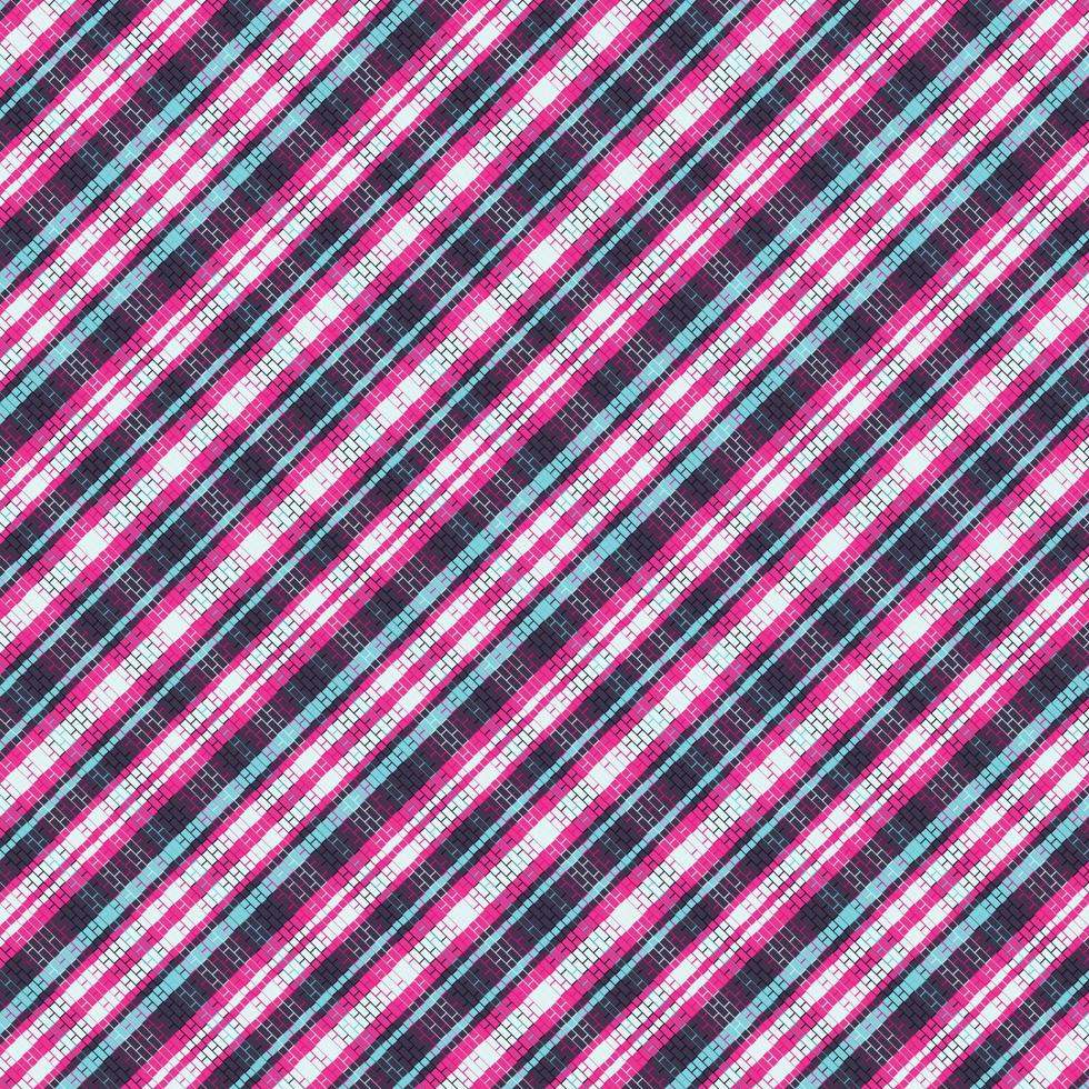 Tartan plaid pattern with texture and retro color. vector