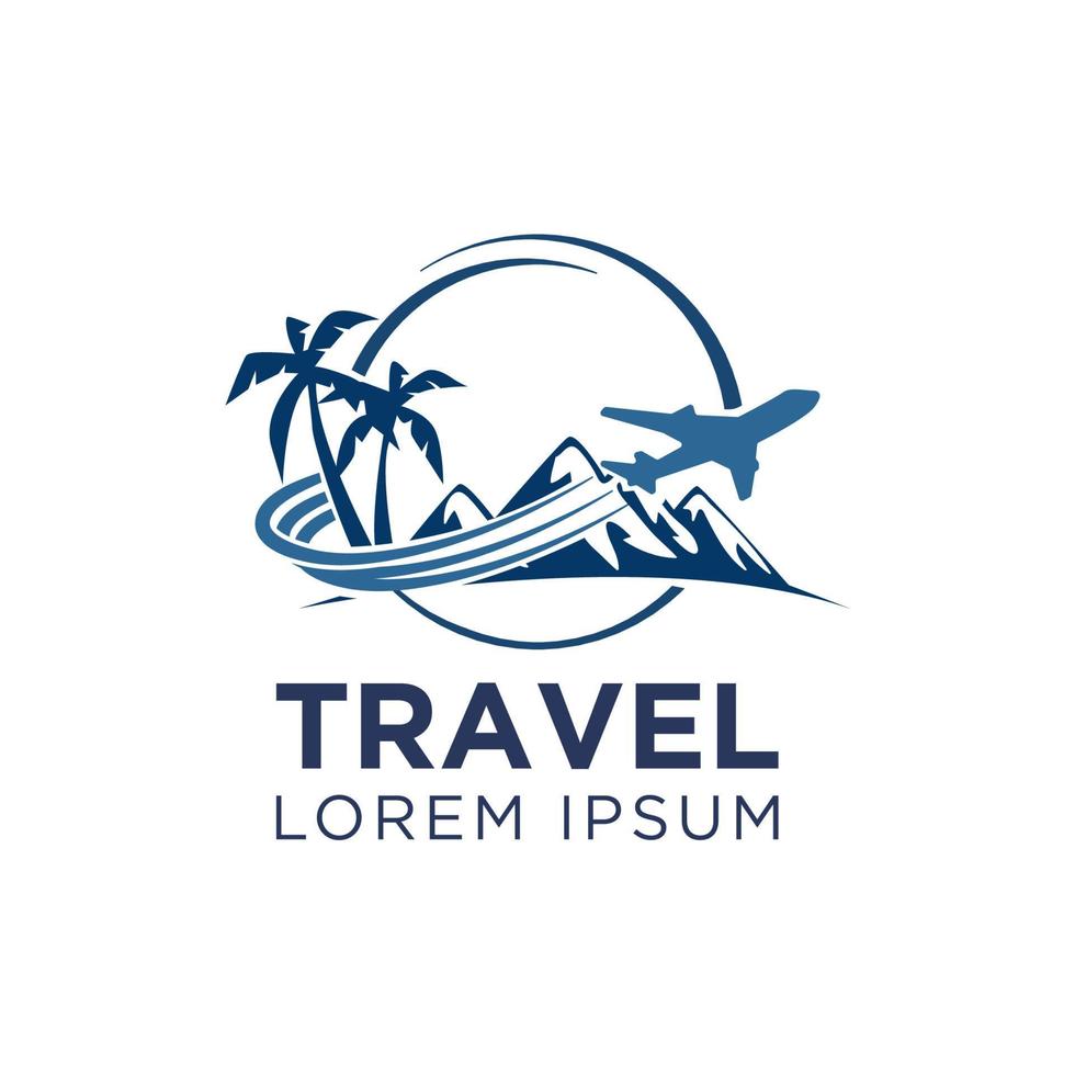 Modern and professional travel logo vector