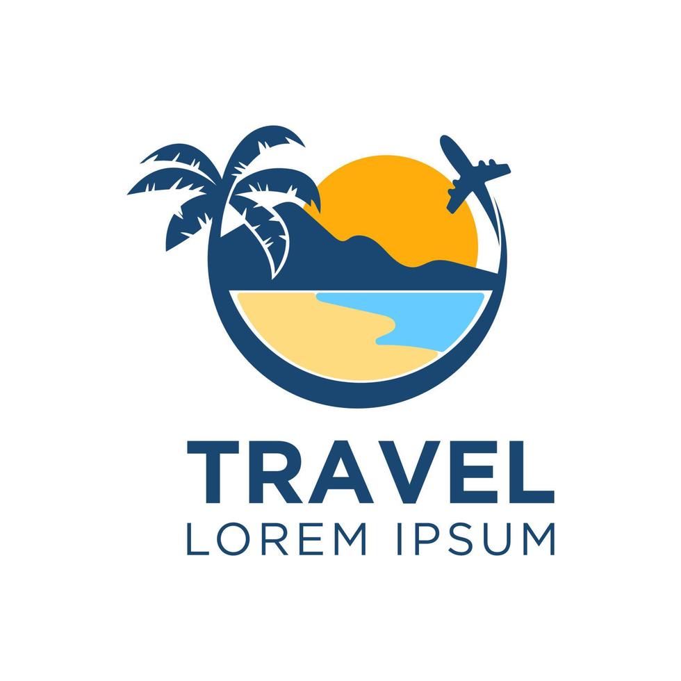 Modern and professional travel logo vector