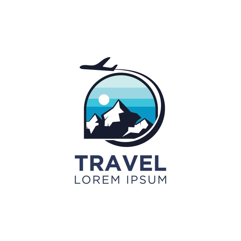 Modern and professional travel logo vector