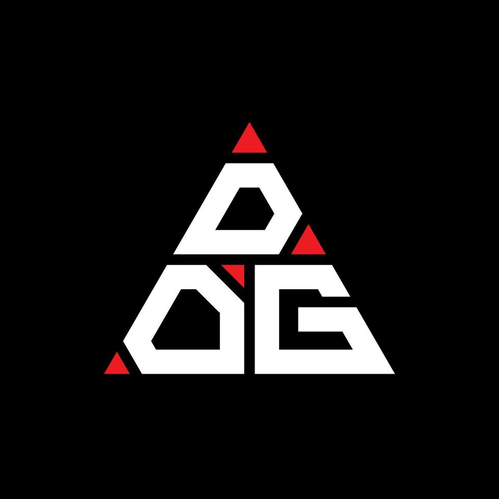 diseño de logotipo de letra de triángulo de perro con forma de triángulo. monograma de diseño de logotipo de triángulo de perro. plantilla de logotipo de vector de triángulo de perro con color rojo. logotipo triangular de perro logotipo simple, elegante y lujoso.