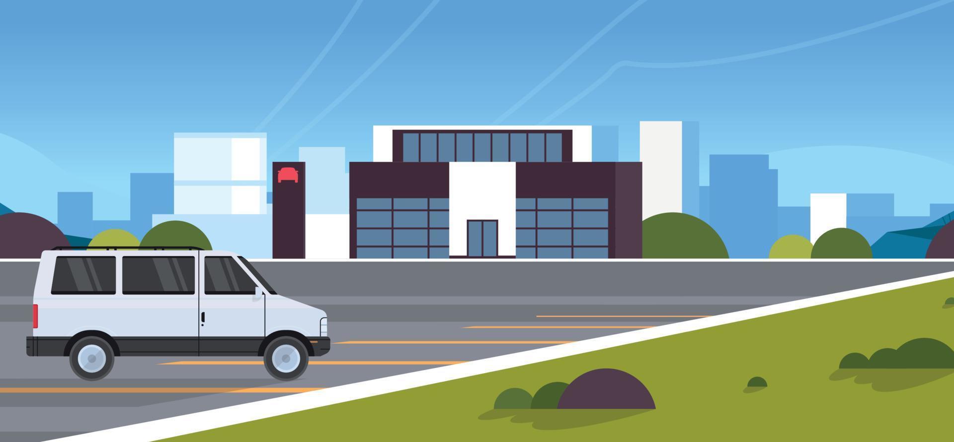 City building landscape and open space city park outdoor design flat vector illustration.