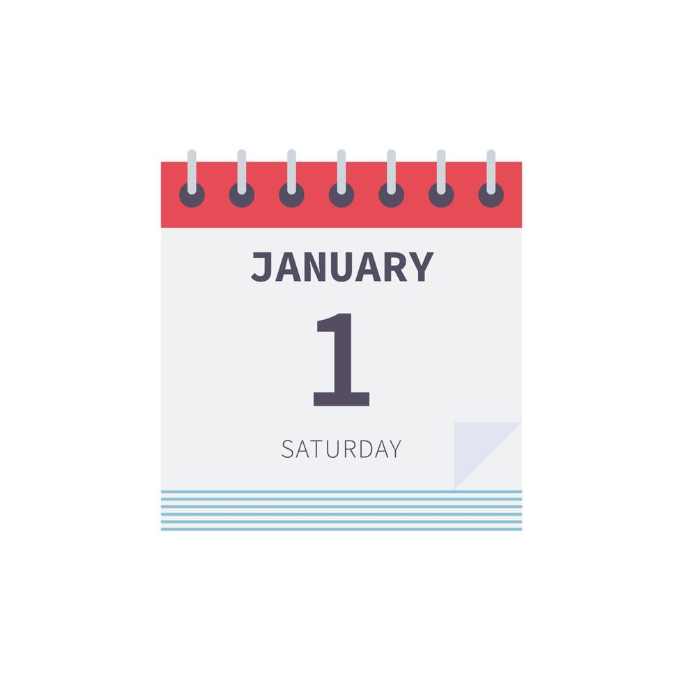 Schedule and calendar flat vector illustration.