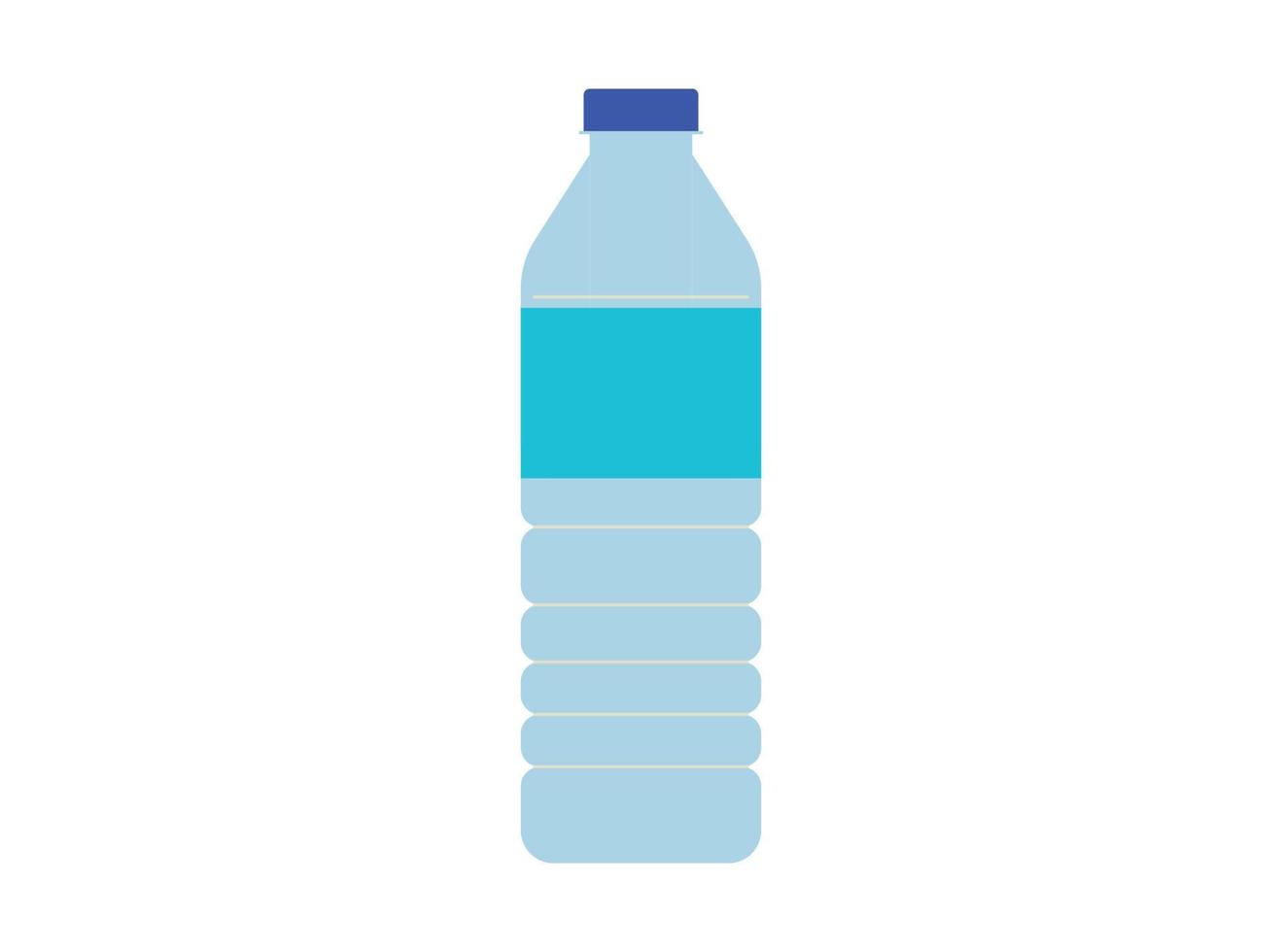 botella de agua y diseño de productos de plástico industrial ilustración vectorial plana. vector