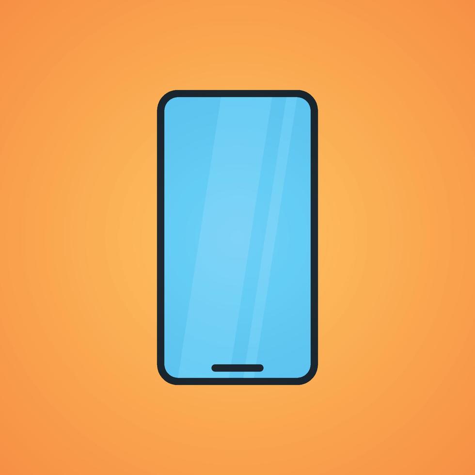 Smartphone and technology flat vector illustration.