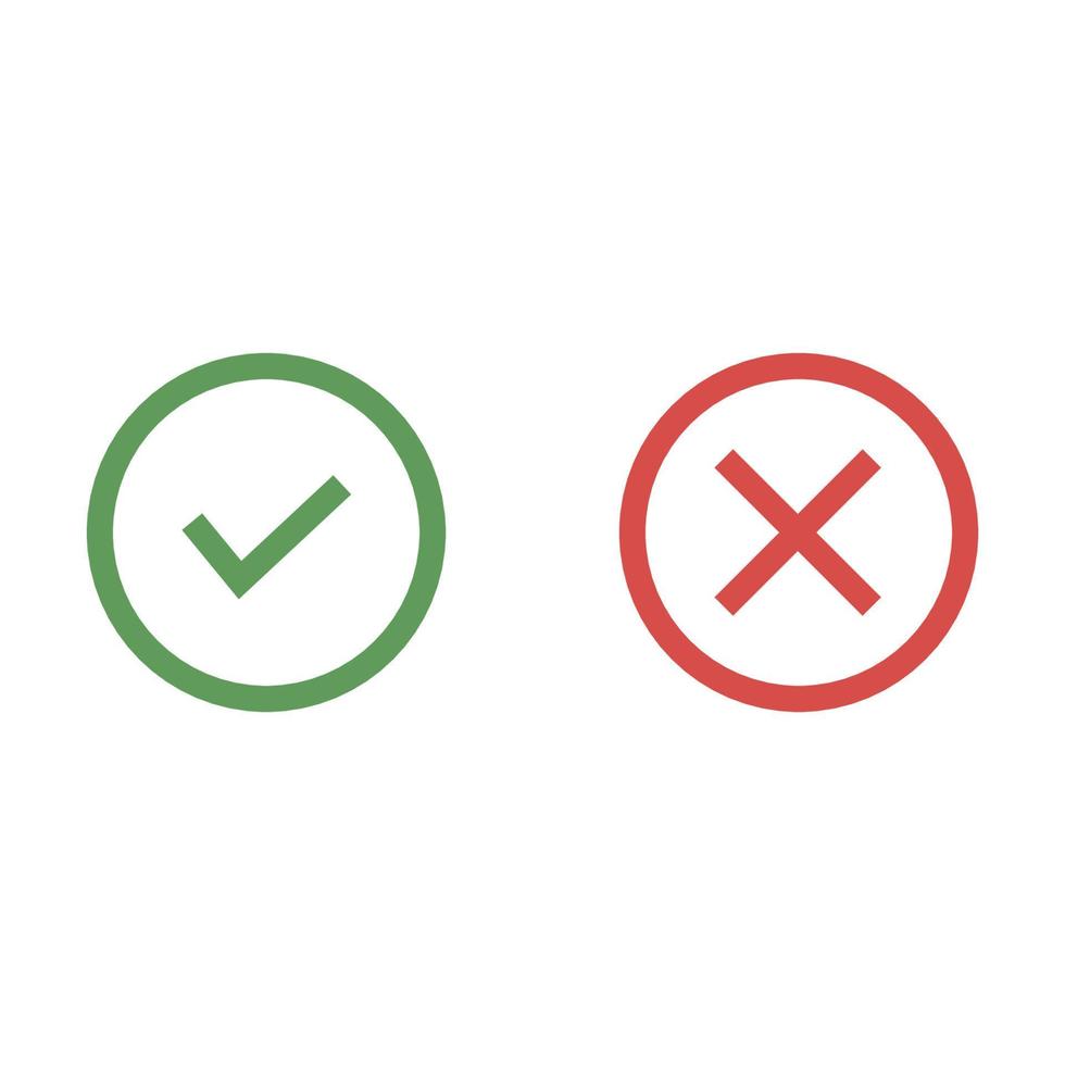 Confirm and remove flat vector illustration.