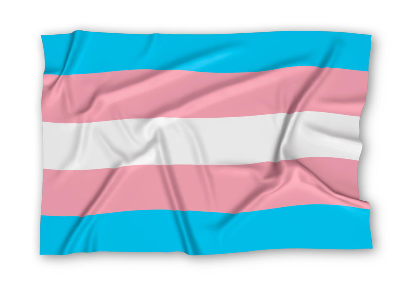 Realistic Transexual Pride Flag png