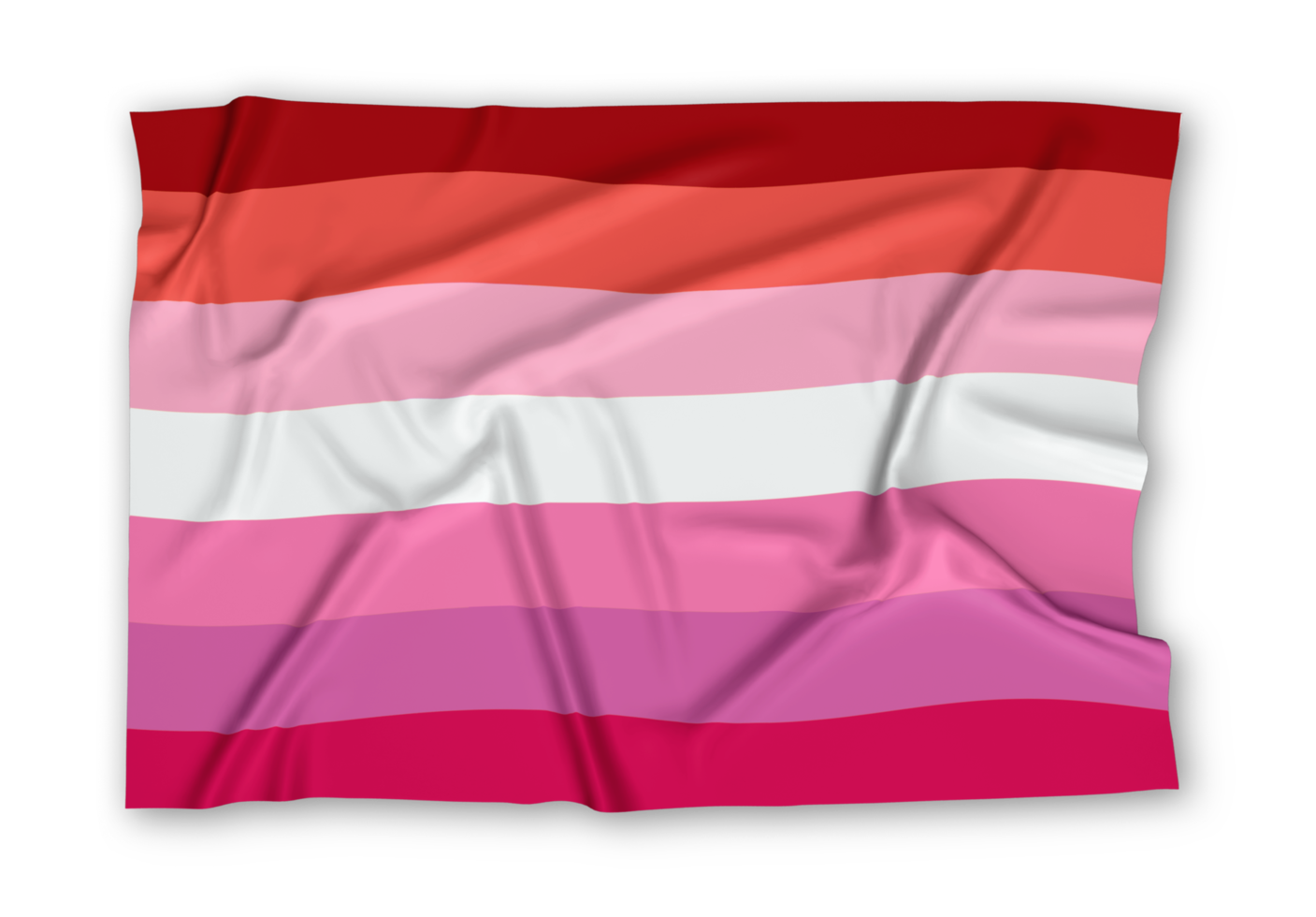 Realistic Lesbian Flag png