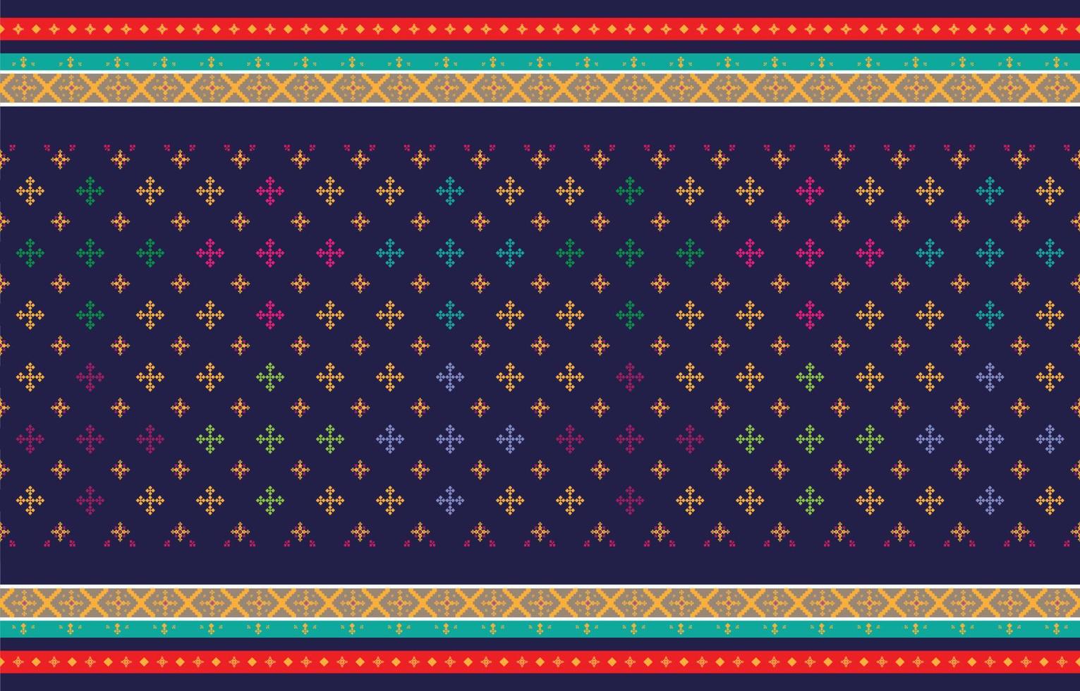 Abstract geometric and tribal patterns, usage design local fabric patterns, and Design inspired by indigenous tribes. geometric Vector illustration