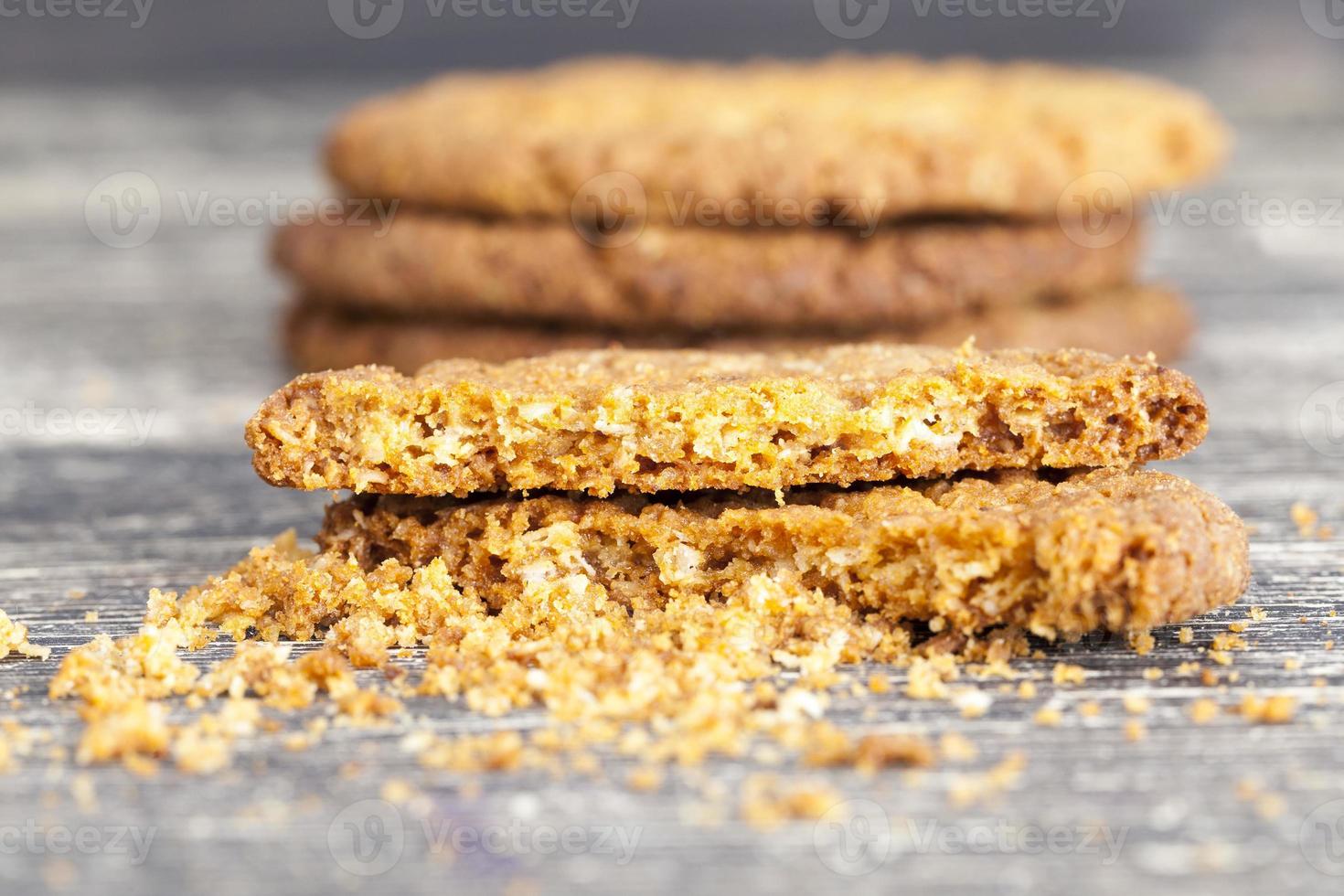 Painted oatmeal cookies photo