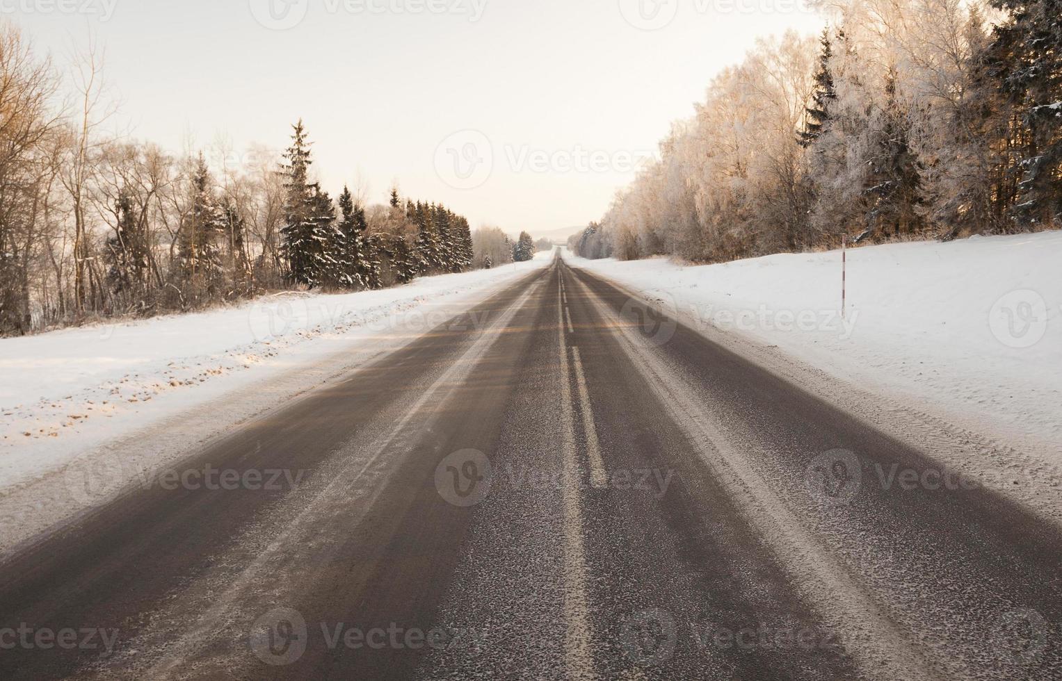 winter road , snow photo