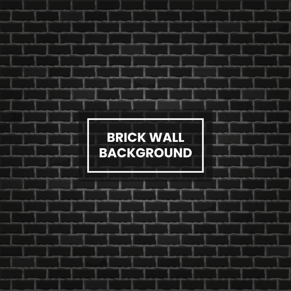 Beautiful realistic dark night gray block brick wall with ray of light pattern texture background. Black seamless vector backdrop illustration for continuous replicate.