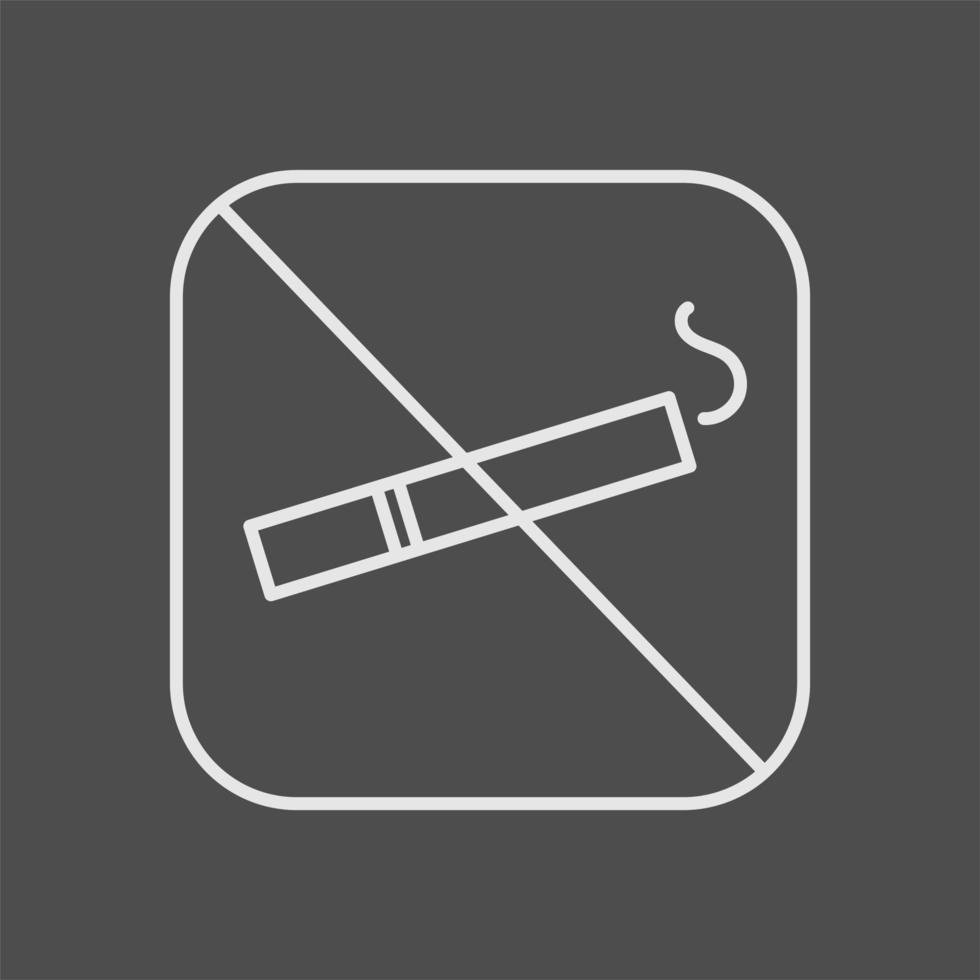 Navigation icon toilet smoking ban. Wayfinding wc element. Vector illustration
