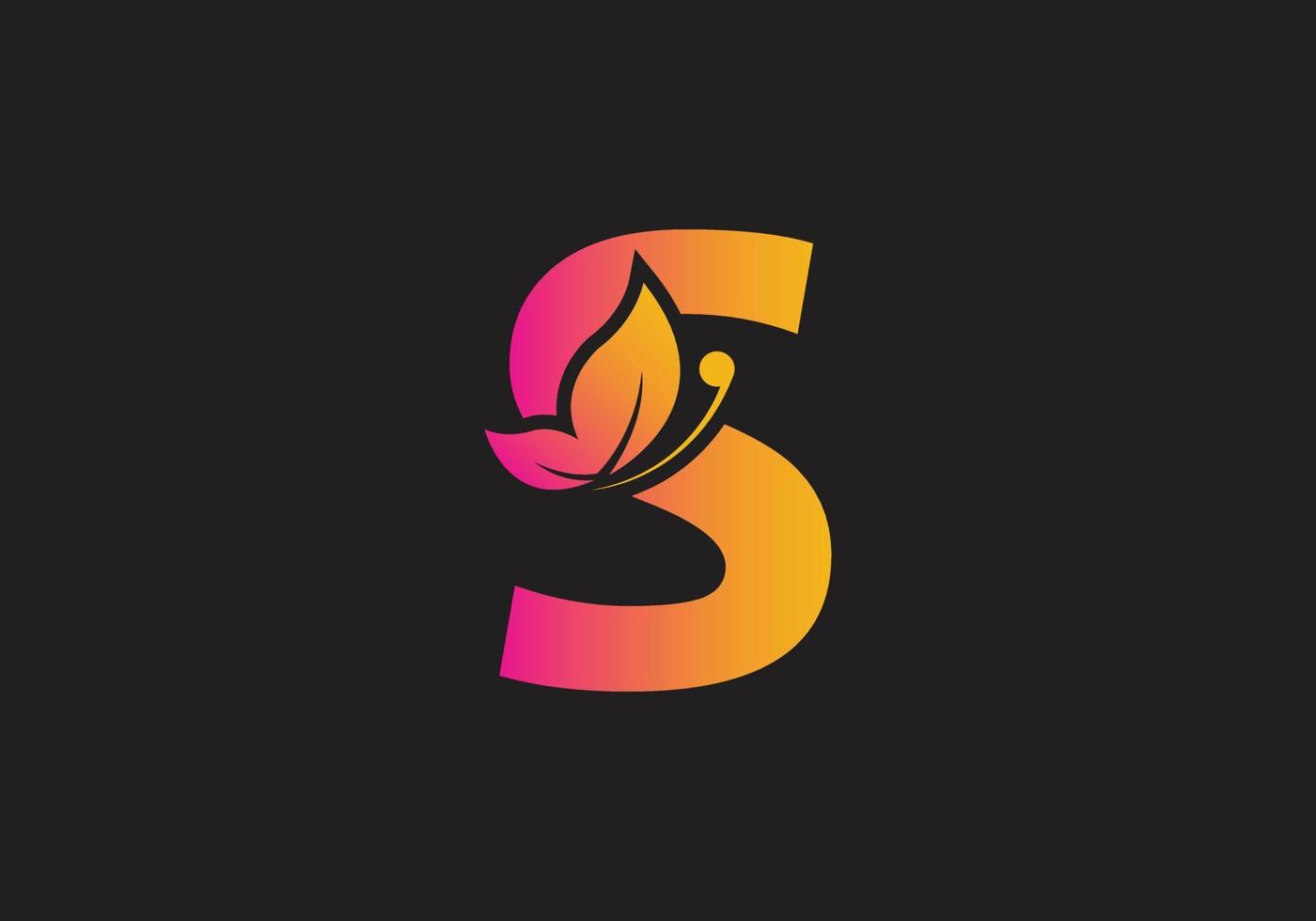 this is a letter text design for your business vector