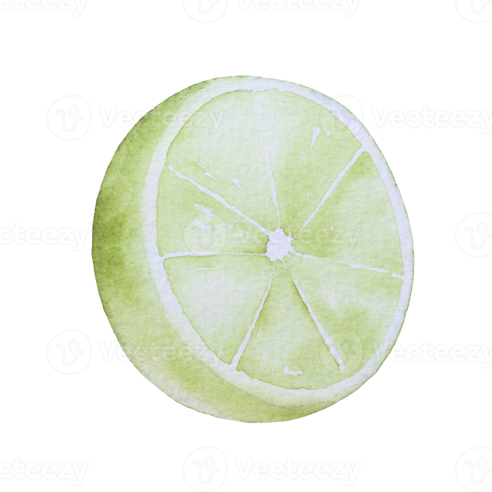 citron akvarell clipart png