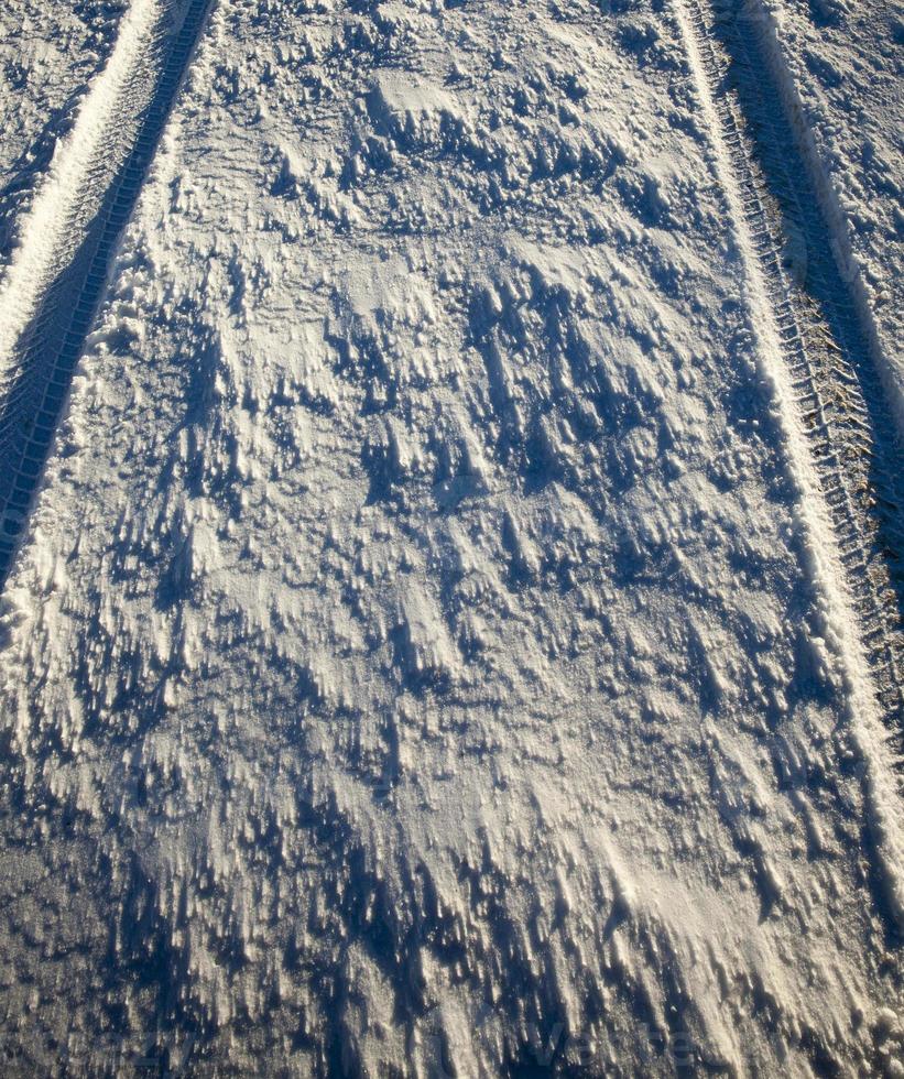 prints in the snow 9657679 Stock Photo at Vecteezy