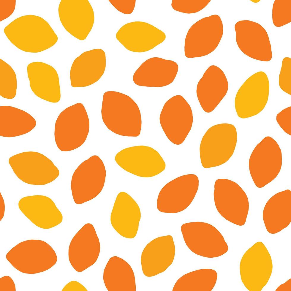 Seamless pattern with abstract autumn leaves vector