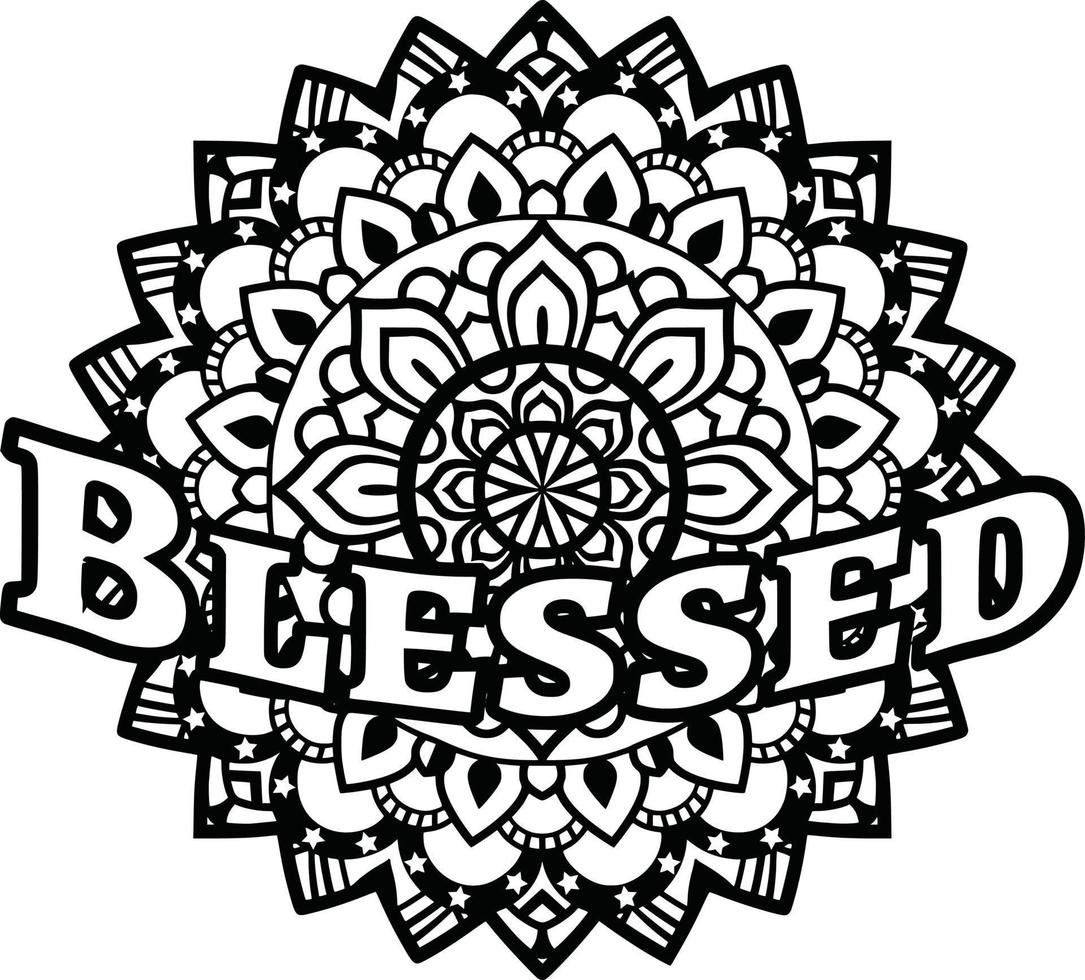 Mandala Ptrint Background vector