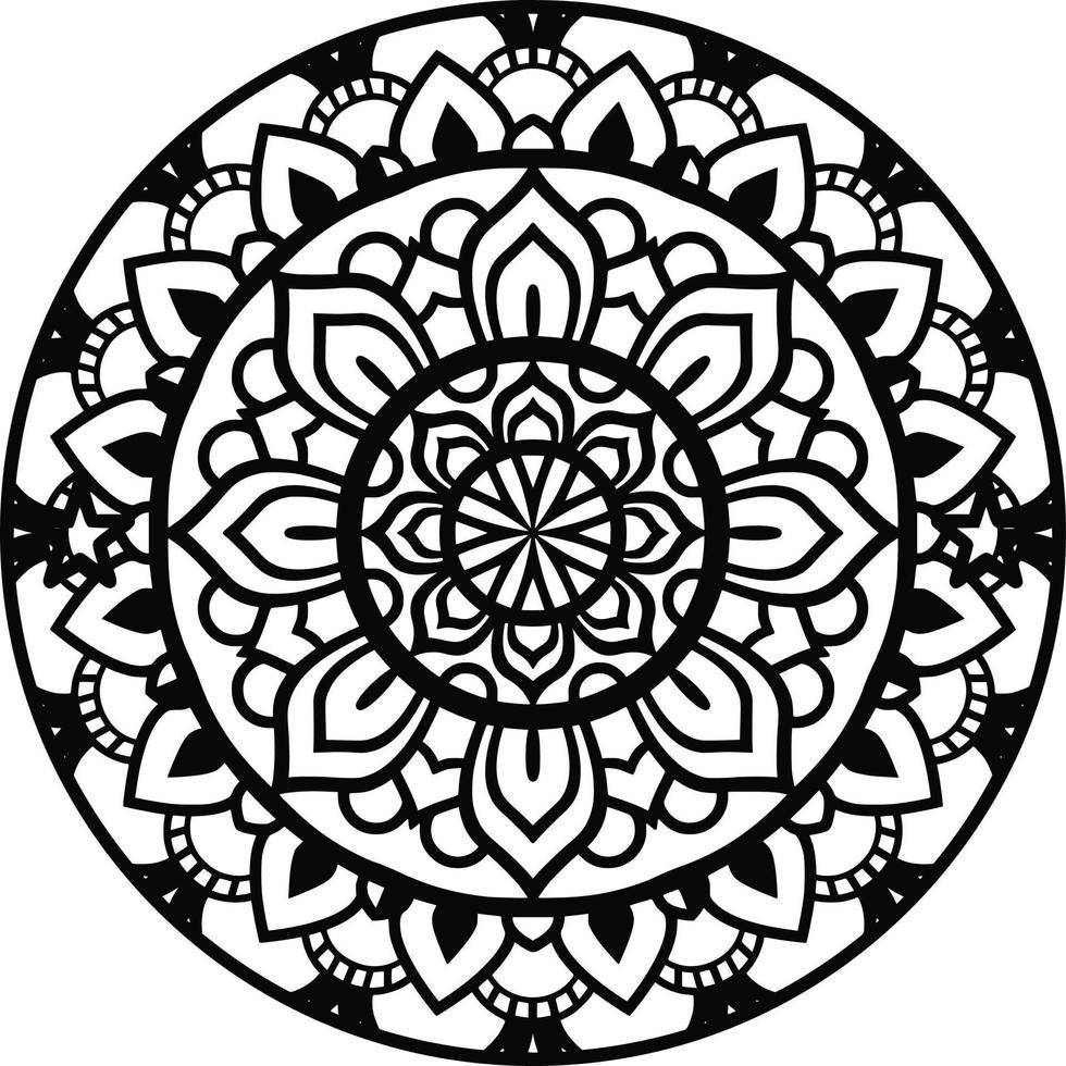 Mandala Print Background vector