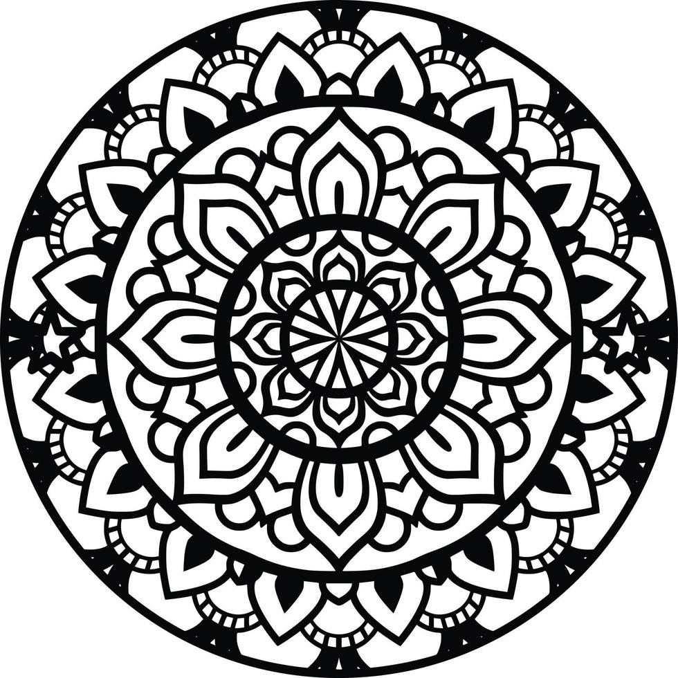 fondo estampado mandala vector